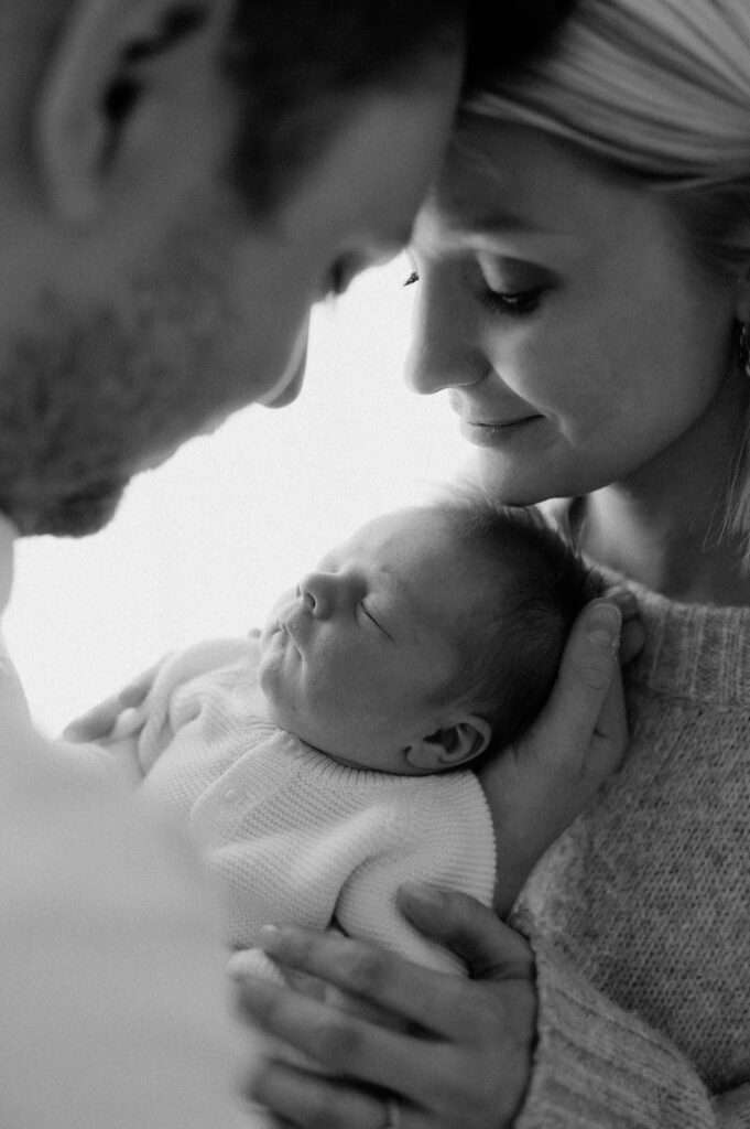 newborn baby boy and family at york photography studio