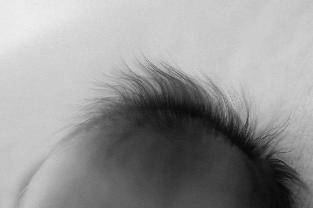 newborn baby boy hair 